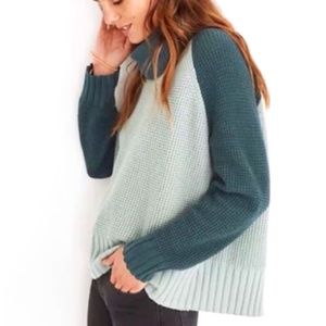 Madewell - Eastbrook Turtleneck Cross-Back Pullover Sweater, size XXS